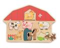 WOODEN PUZZLE FARM WITH PEGS
