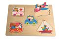 WOODEN PUZZLE TRANSPORT WITH PEGS